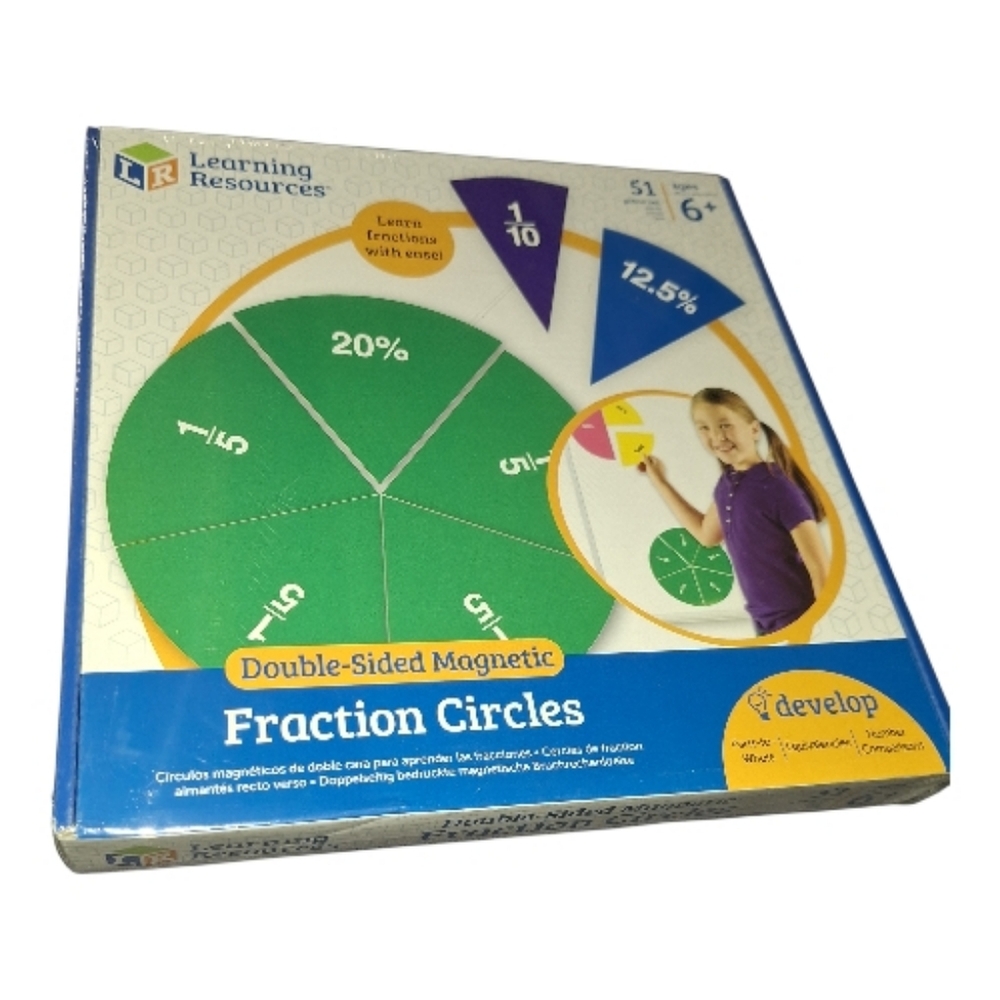 Learning Resources Magnetic Fraction Circles - Green